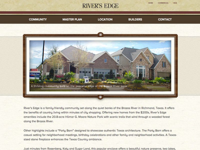 Home Page for River's Edge