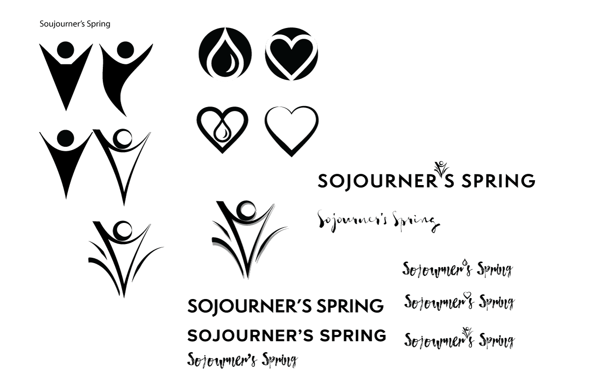 Sojourner's Spring Logo Concept Sketches