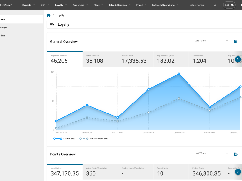 Loyalty Dashboard UI