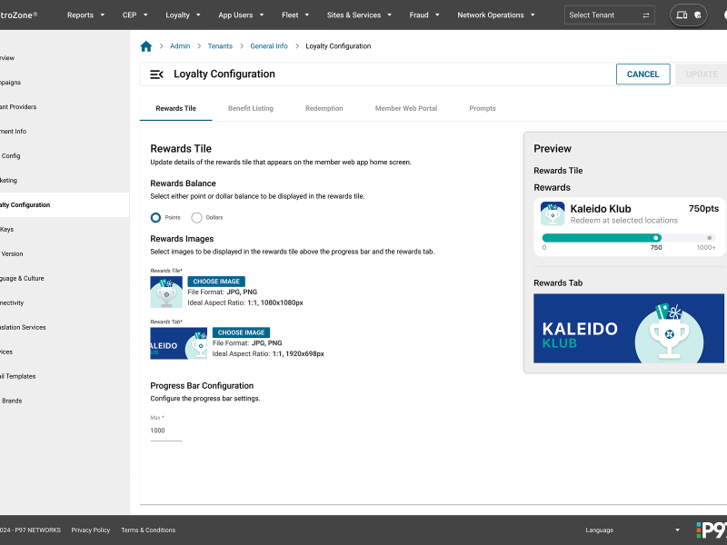 Loyalty Rewards Tile UI