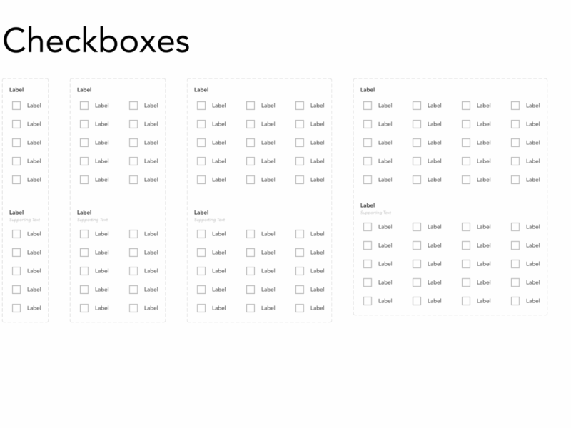 Design System Library Checkboxes Components