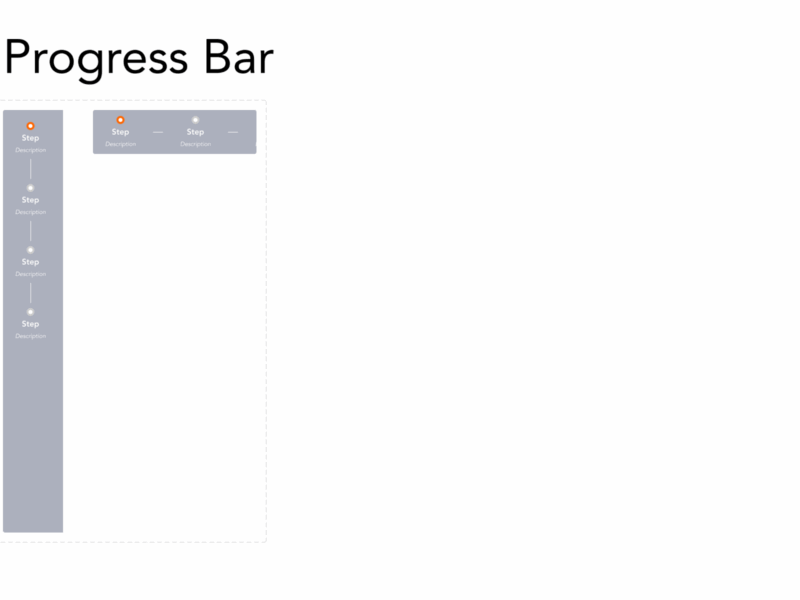 Design System Library Progress Bar Components