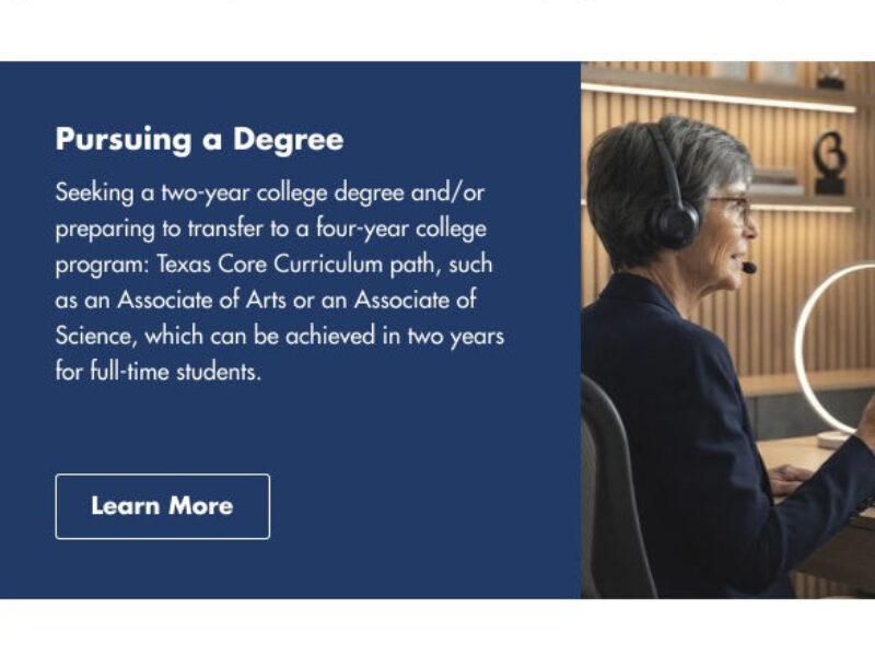 Lone Star College - Online - Discovery Section Layout - Desktop