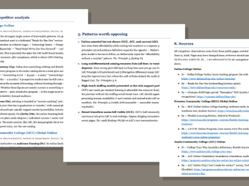 Documentation - Competitor Analysis